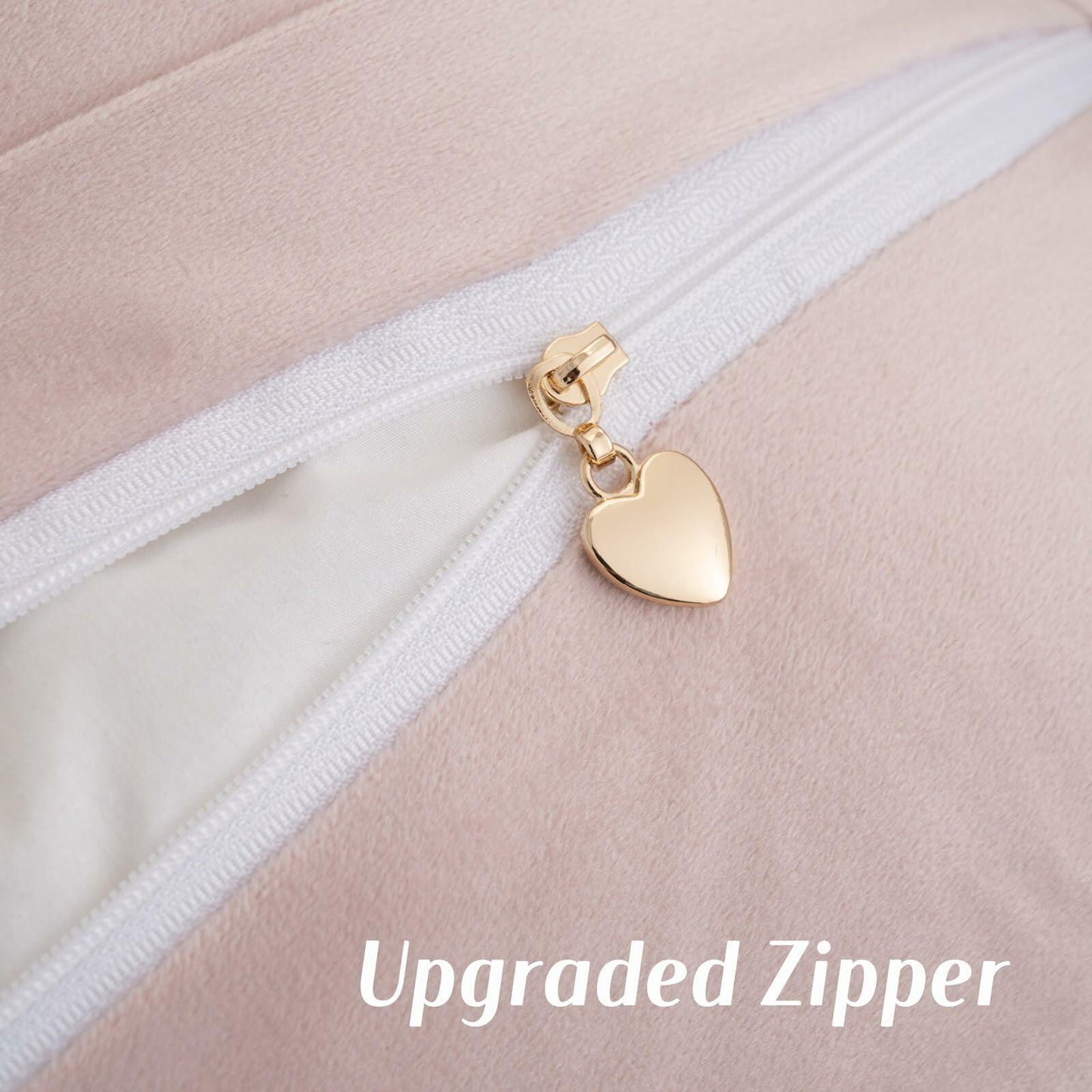 FUTEI Pink Chenille Throw Pillow Covers 22x22 Inch Set of 2 Soft Cozy Edge