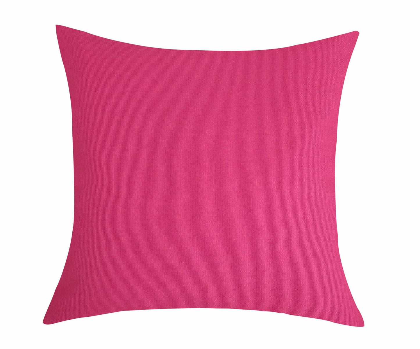 TangDepot Cotton Canvas Throw Pillow Cover 24x24 Hot Pink 1 Count