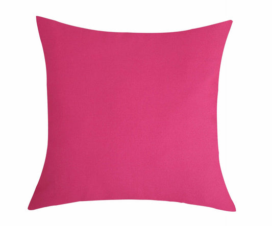 TangDepot Cotton Canvas Throw Pillow Cover 24x24 Hot Pink 1 Count