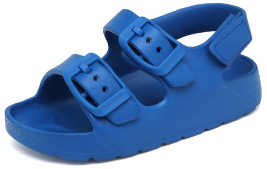INMINPIN Toddler Buckle Sandals Comfort Open Toe Adjustable Strap Blue Size 5