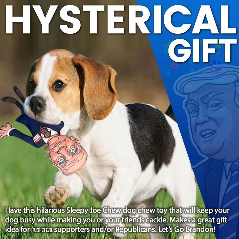 Pesky Patriot Sleepy Joe Biden Dog Toy Let’s Go Brandon 12" Durable Polyester
