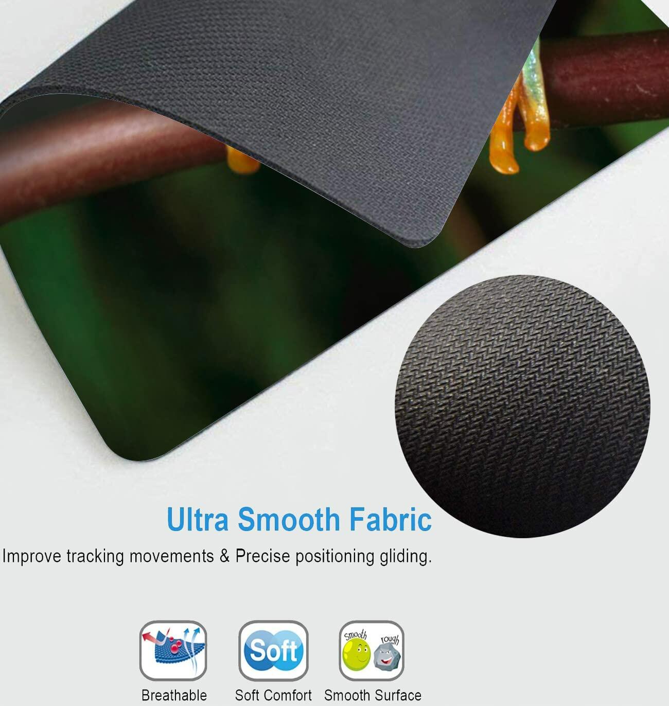 Personalized Rectangular Gaming Mouse Pad Oil Painting Frog Natural Rubber