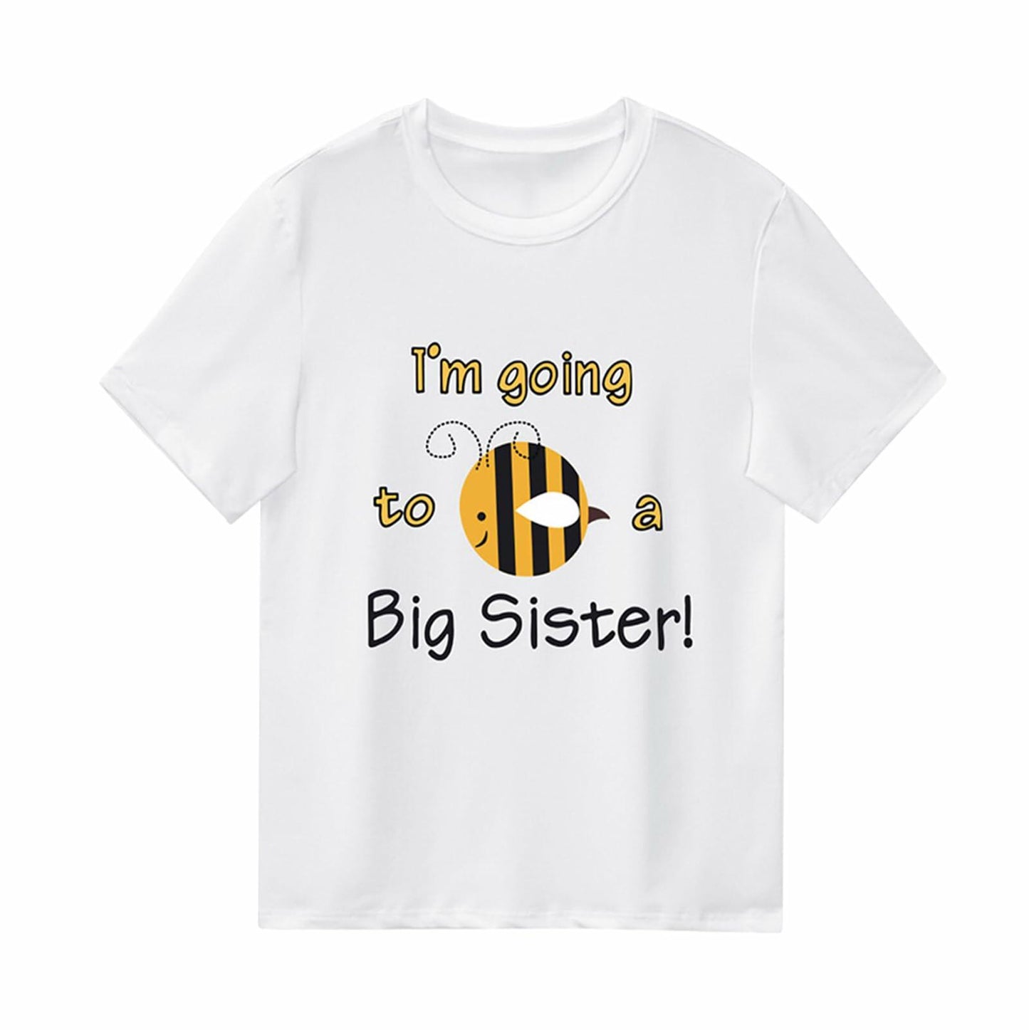 Promoted to Big Sister Baby Girl Tee Colorful Letters Pink Size 3-4 Years