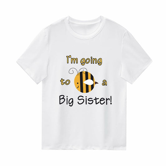 Promoted to Big Sister Baby Girl Tee Colorful Letters Pink Size 3-4 Years