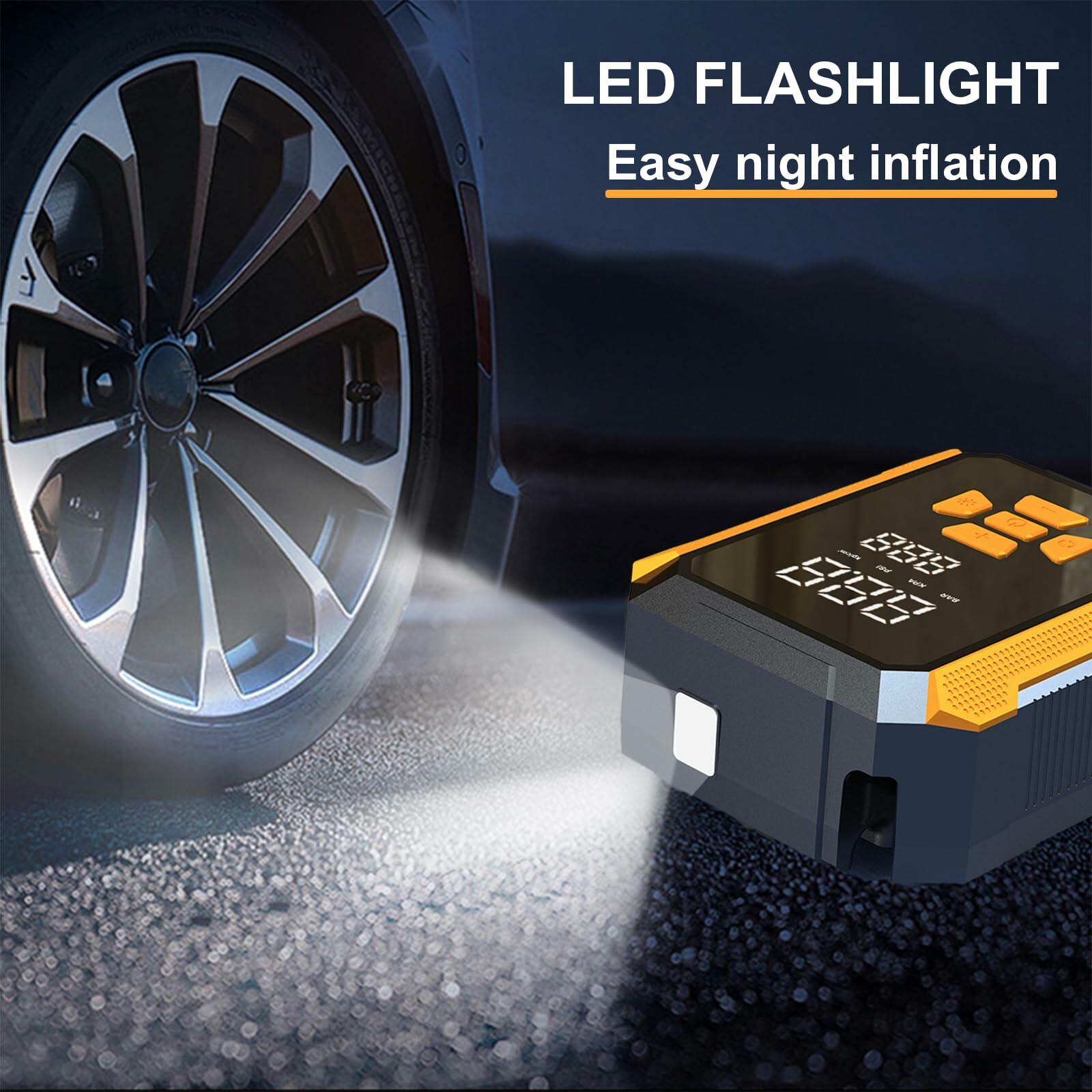 T&Jero Portable Air Compressor 150PSI Cordless Digital Pressure Gauge Pump