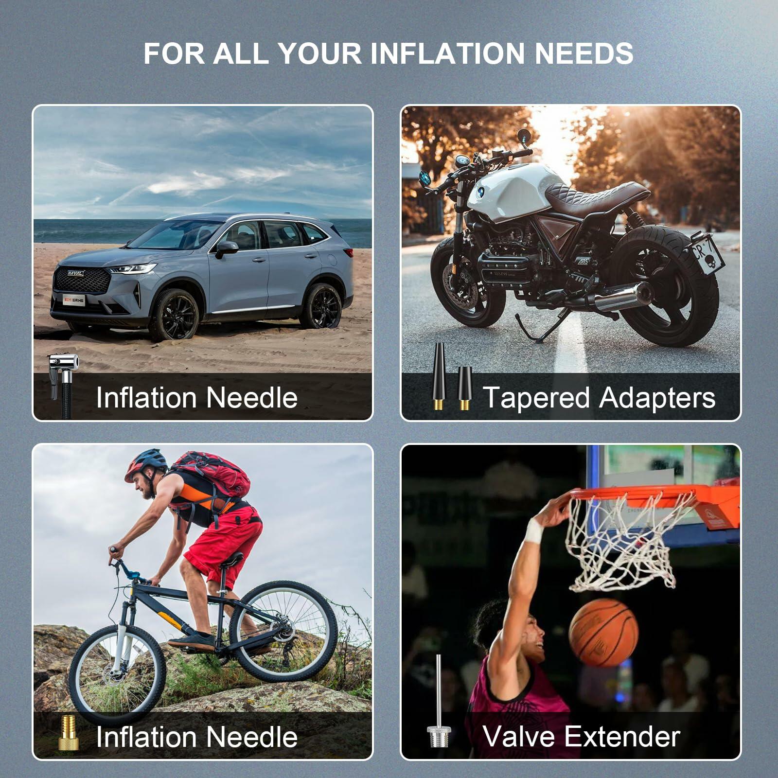 T&Jero Portable Air Compressor 150PSI Cordless Digital Pressure Gauge Pump