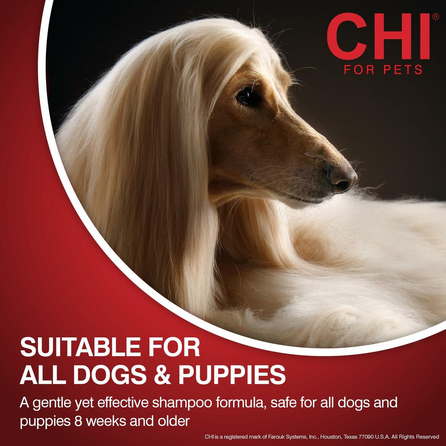 CHI for Dogs Tearless Puppy Shampoo Sulfate Paraben Free 16oz Gentle Wash
