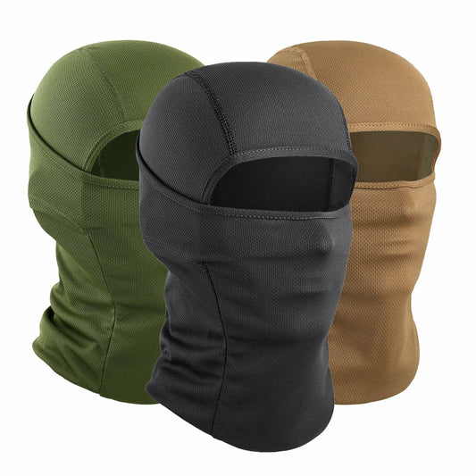 AXBXCX Camouflage Balaclava Face Mask Men Women Black Brown Camo 3 Pack