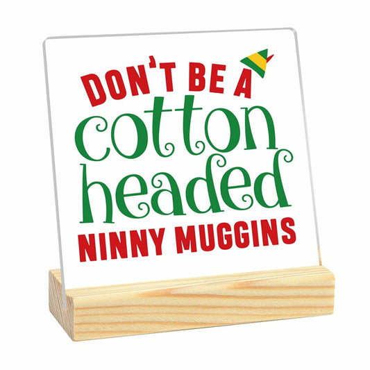 Christmas Vacation Acrylic Desk Decor Sign Clear 4x4 Inch Holiday Xmas