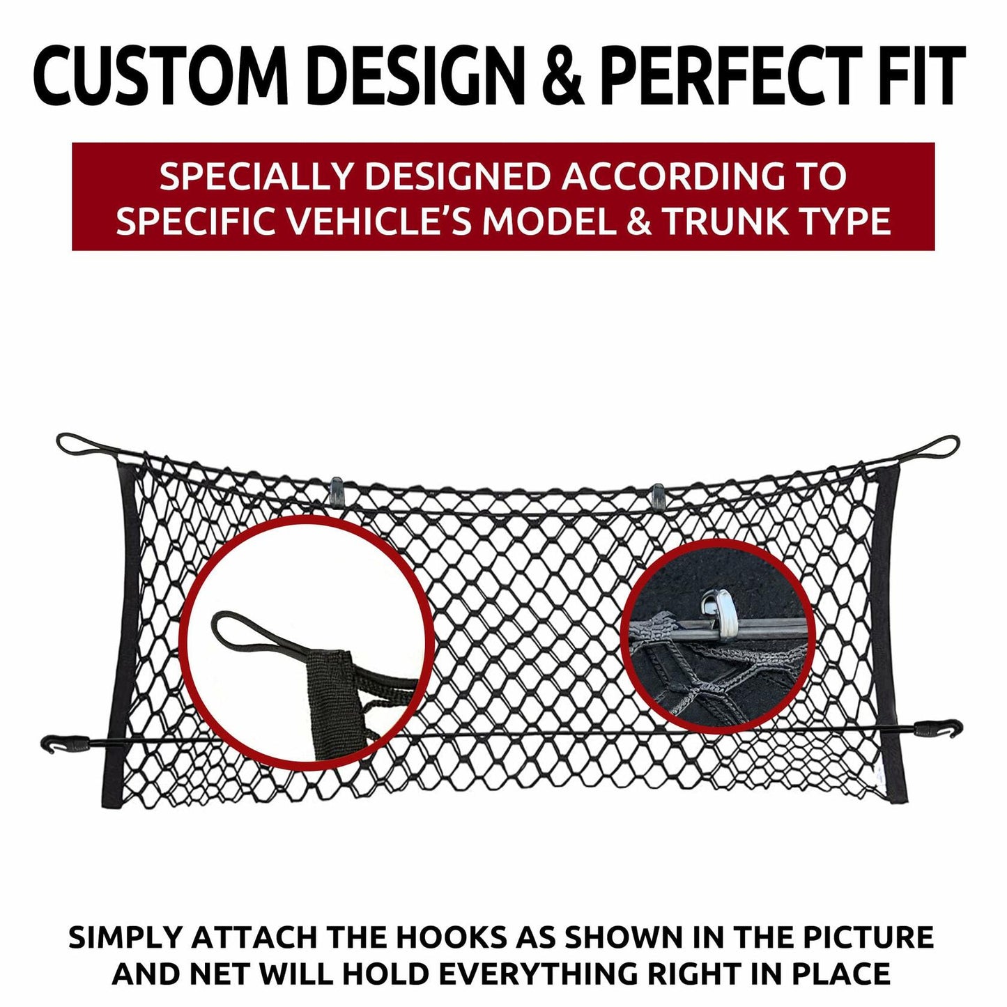 Elastic Trunk Cargo Net Envelope Style for Suburban Tahoe Escalade Yukon