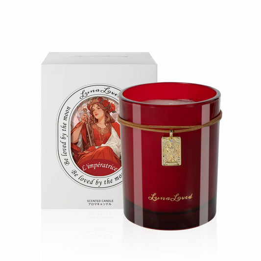 [Like_new] LunaLoved Tarot The Empress Rose Oud Scented Soy Candle 230g