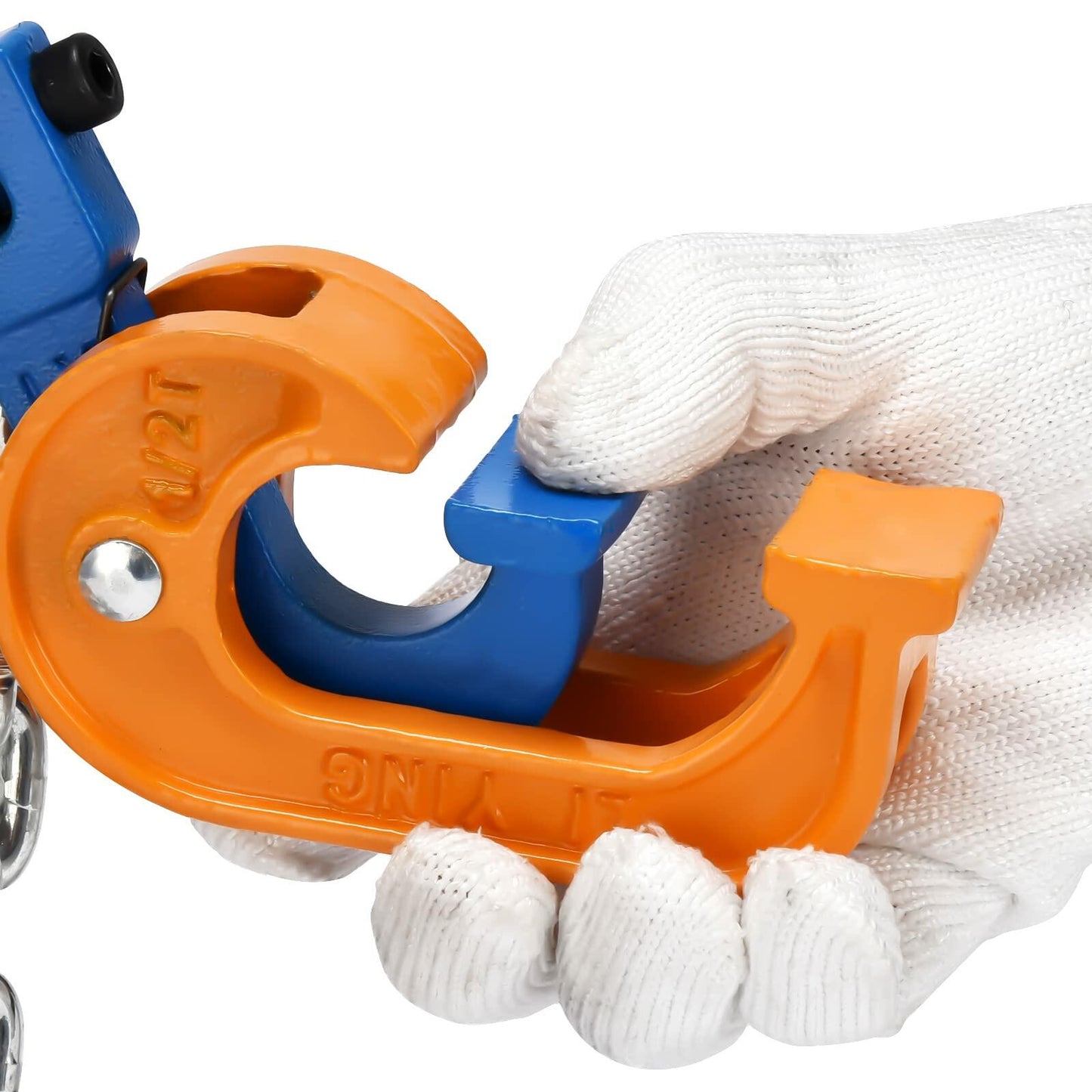 WowDIY 55 Gallon Drum Lift Chain Lifter 2200 lbs Carbon Steel Hook Black