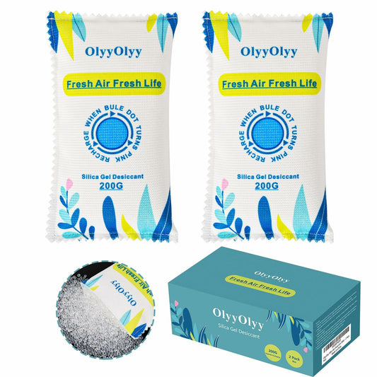 2x 200G Rechargeable Desiccant Packs Moisture Absorber Car Gun Safe
