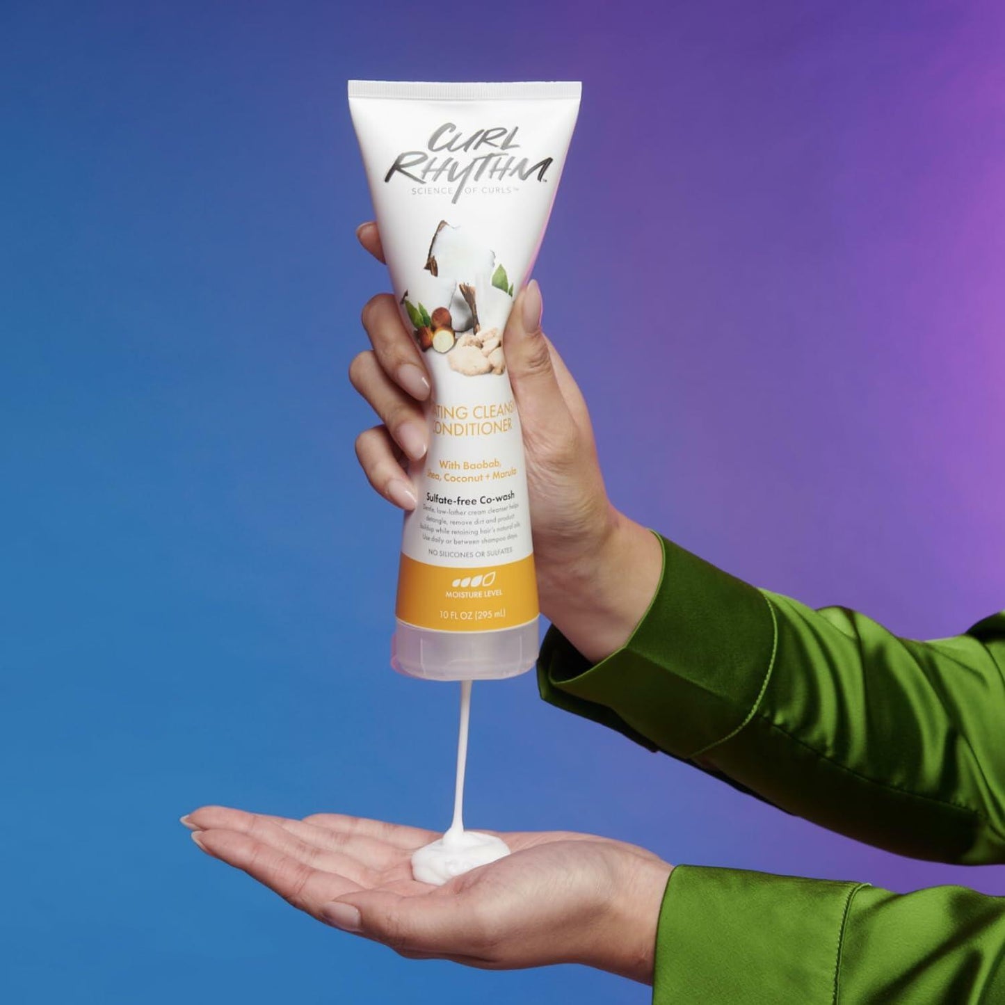 Curl Rhythm Hydrating Cleansing Cowash Conditioner Shea Butter 10oz 3 Pack