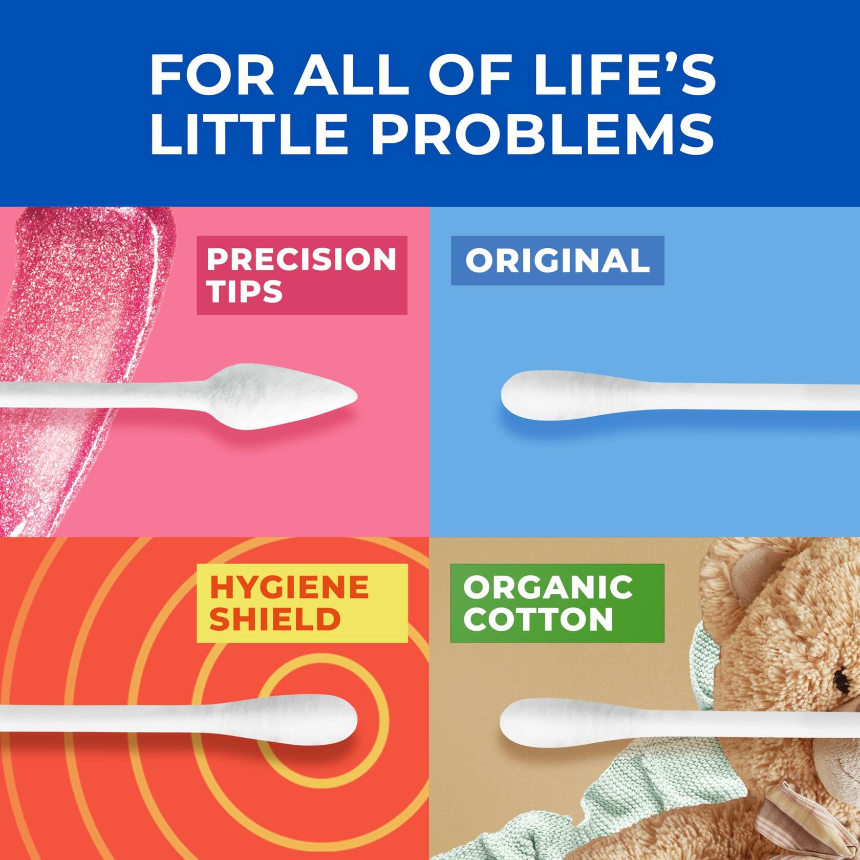 Q-tips Cotton Swabs 100% Cotton Original 625 Count White Hygiene Beauty Care