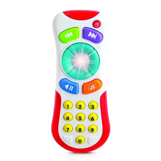 Baby Remote Control Toy Light Up Sounds Music for 3+ Months Infant Gift