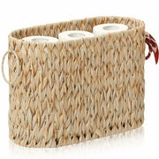 ELINZINE Toilet Paper Holder & Storage Basket for 6 Mega Rolls Grey 1 Pack