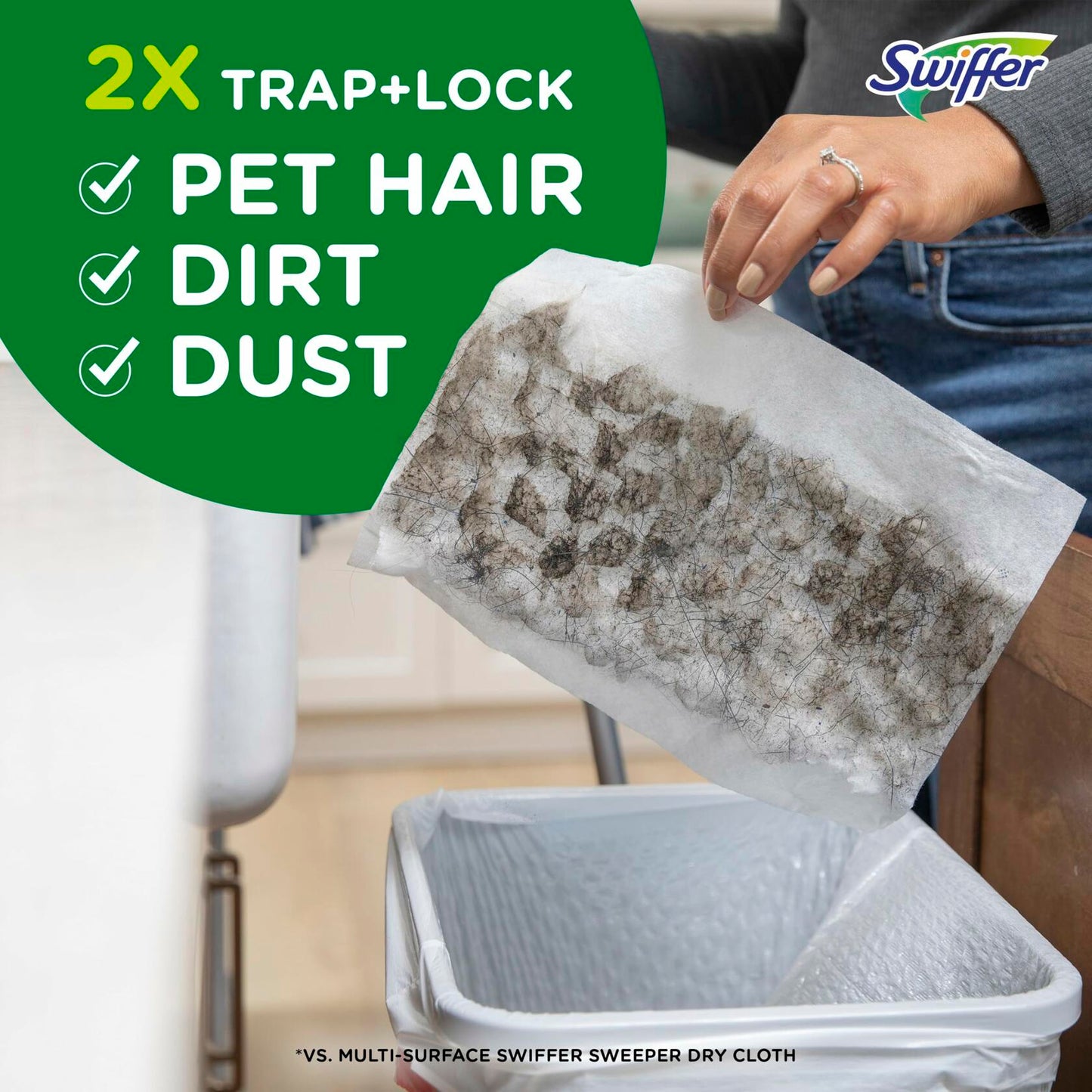 [Acceptable] Swiffer Sweeper Pet Heavy Duty Dry Cloth Refills Febreze 32 Count
