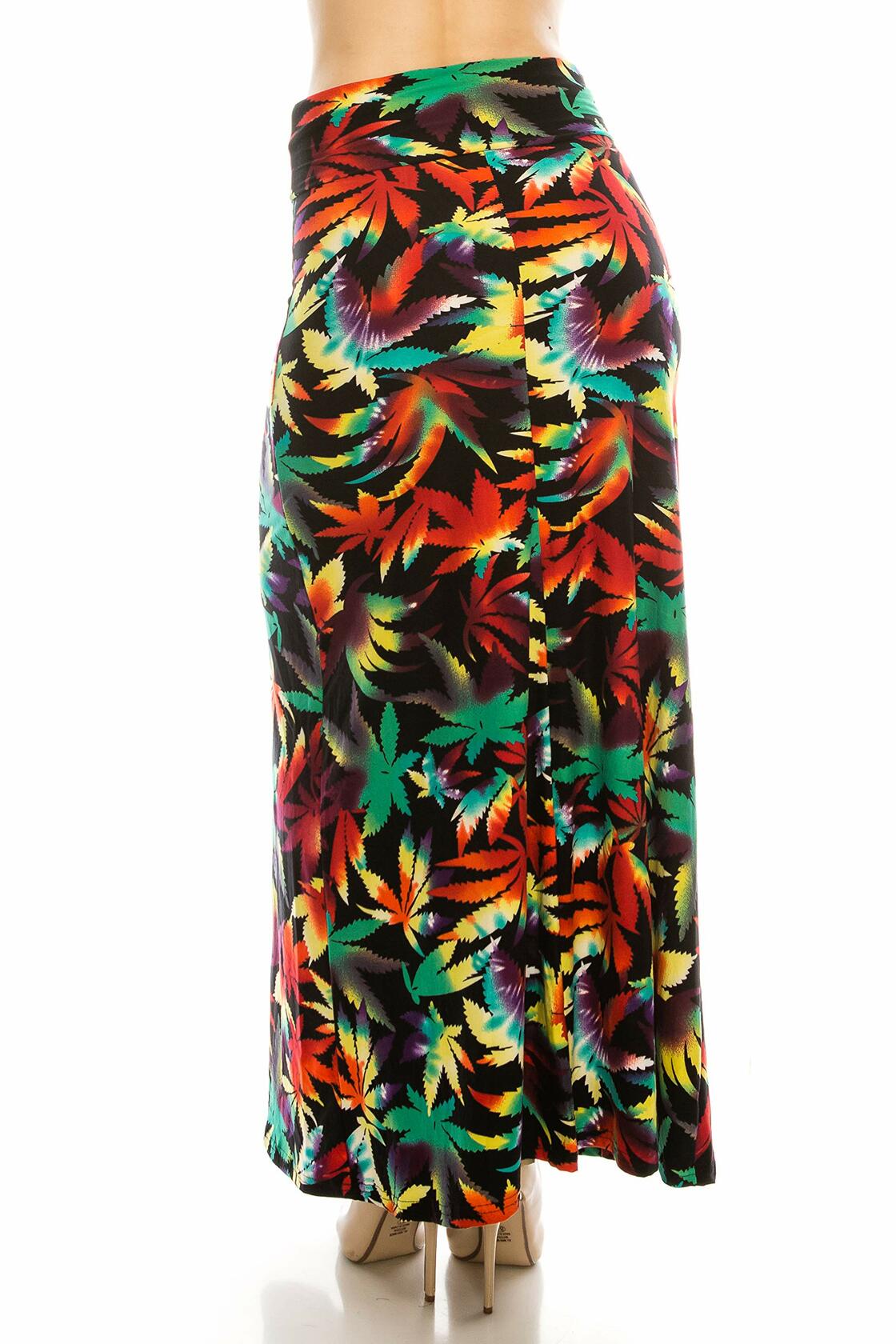 RENESEILLE Women's Long Maxi Skirt High Waist Elastic Waistband OS Size OS