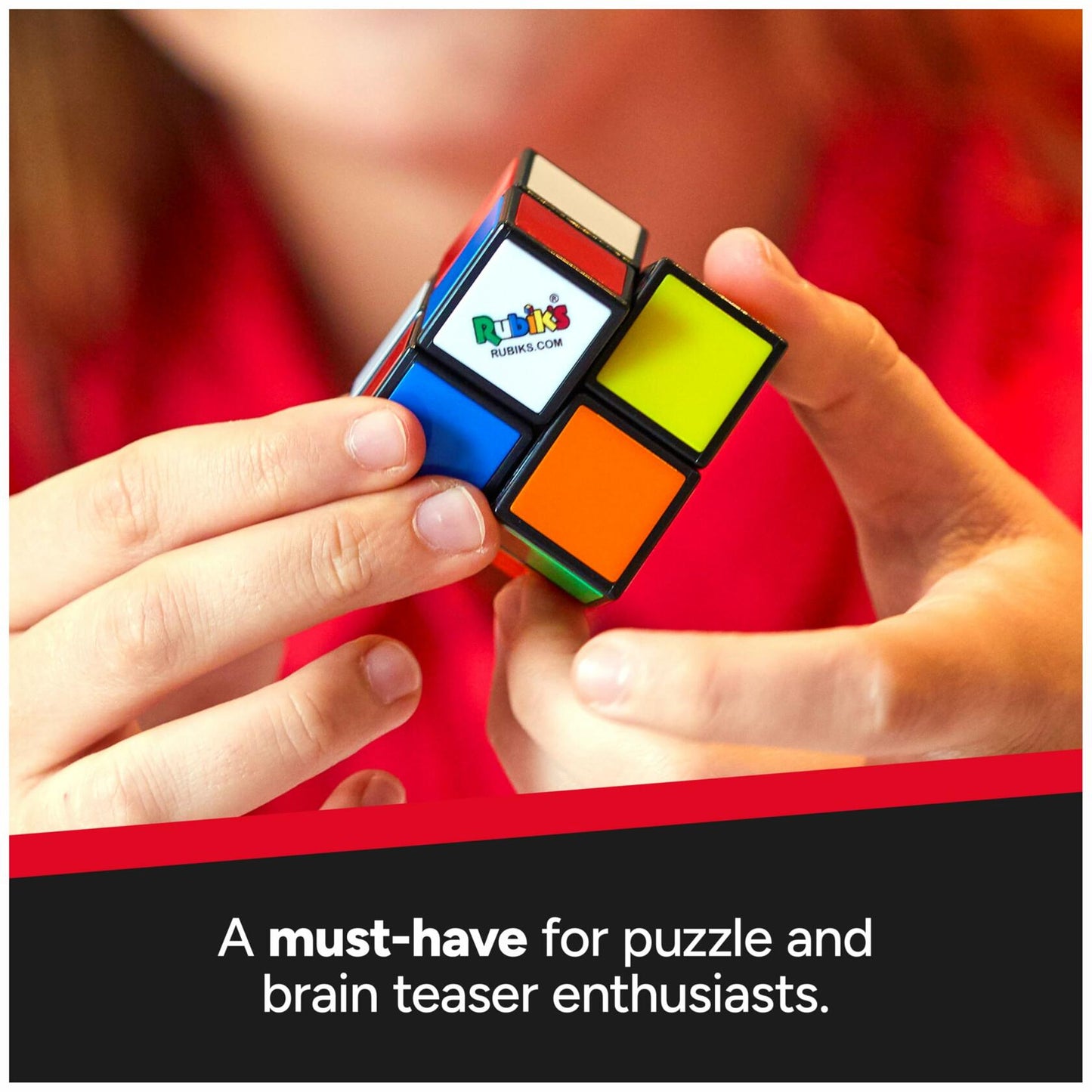 [Like_new] Rubik's Cube Official 2x2 Mini Brain Teaser Classic Color-Matching Puzzle