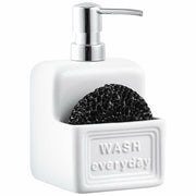 RQYIXI Ceramic Dish Soap Dispenser with Sponge Holder 2 Pack Kitchen