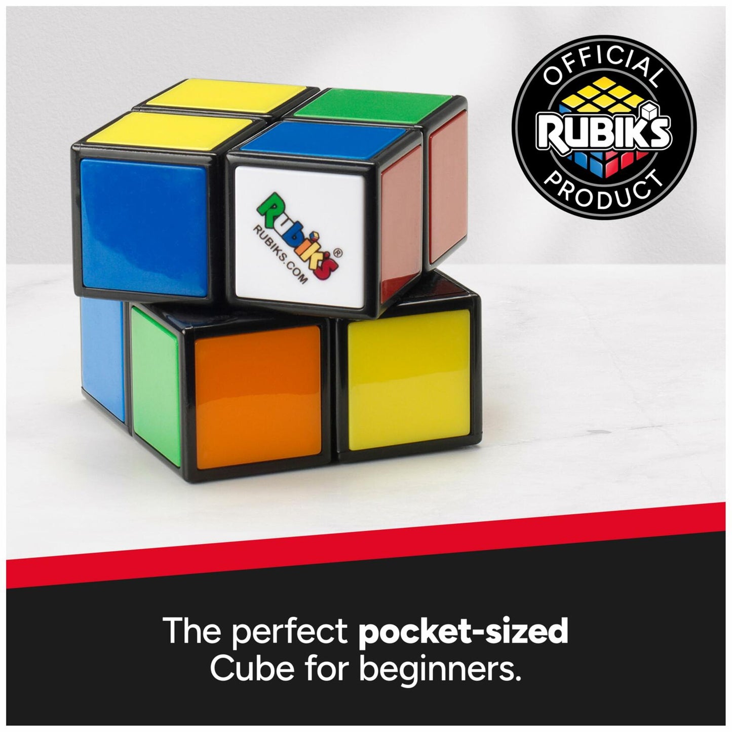 [Like_new] Rubik's Cube Official 2x2 Mini Brain Teaser Classic Color-Matching Puzzle