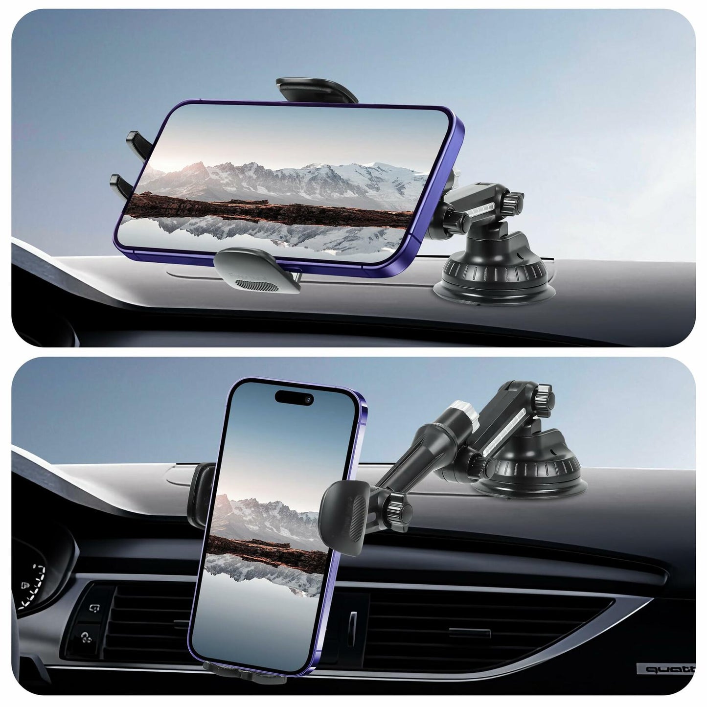[Like New] IF FEEL Car Phone Holder Large Suction Cup for 4-7.2 inch Smartphones