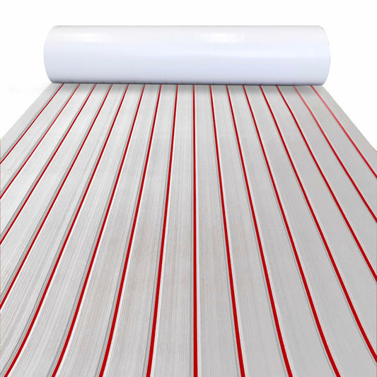 KXKZREN EVA Foam Boat Decking Sheet Faux Teak Non-Slip Marine Mat 94x47