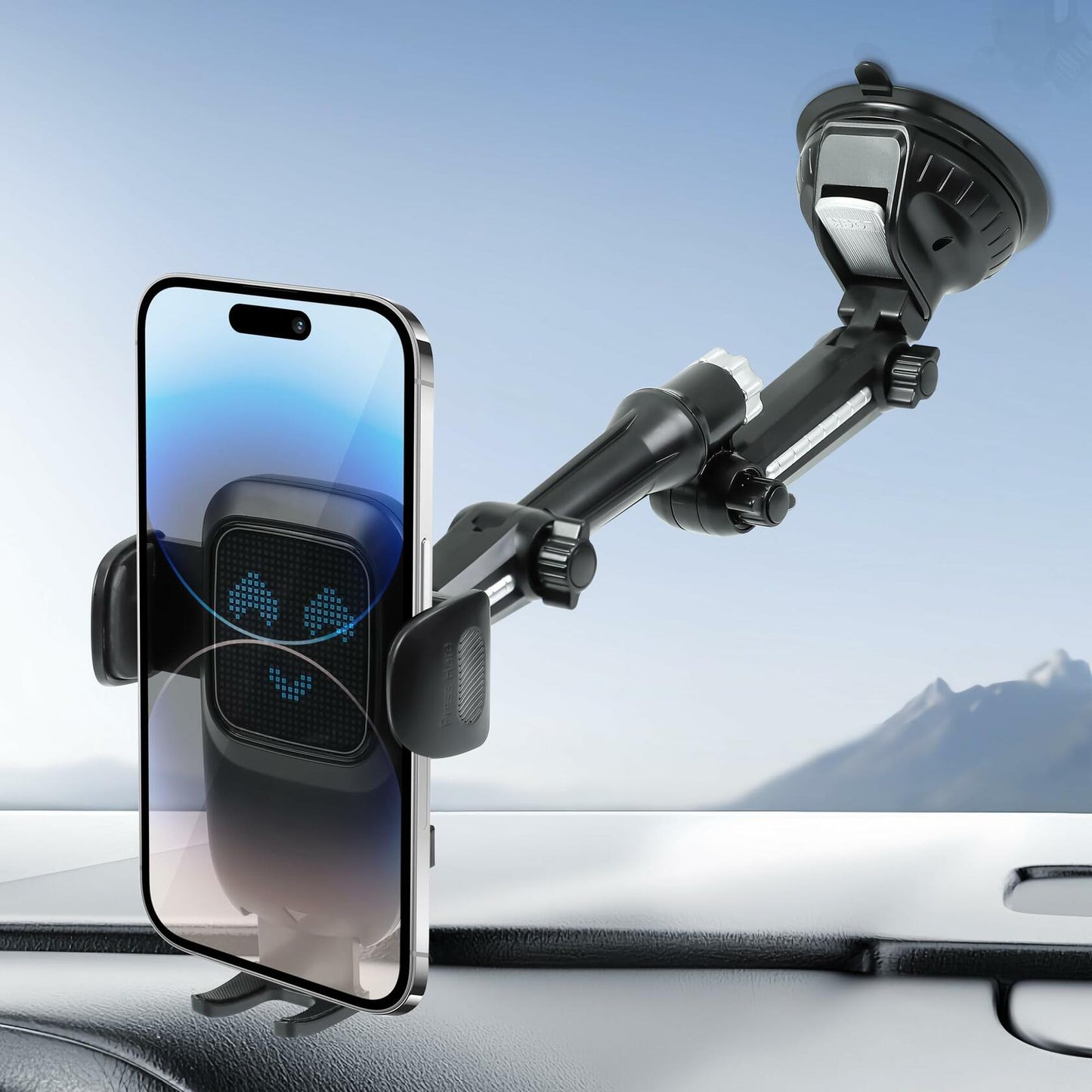 [Like New] IF FEEL Car Phone Holder Large Suction Cup for 4-7.2 inch Smartphones