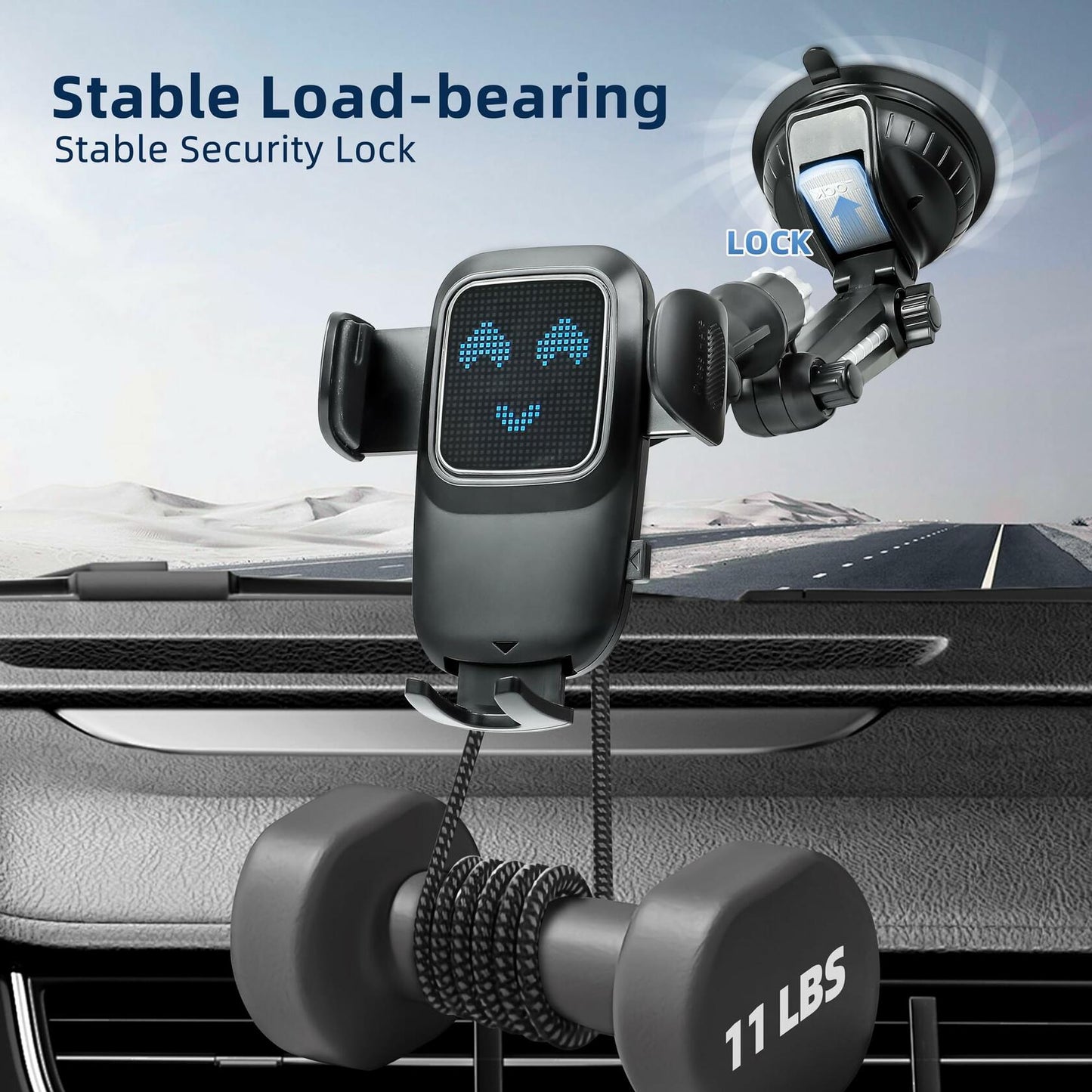 [Like New] IF FEEL Car Phone Holder Large Suction Cup for 4-7.2 inch Smartphones