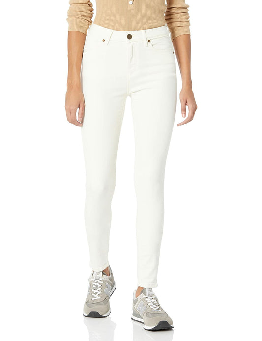 Lola Jeans Women's Lola High Rise Skinny Jeans Ivory Size 36
