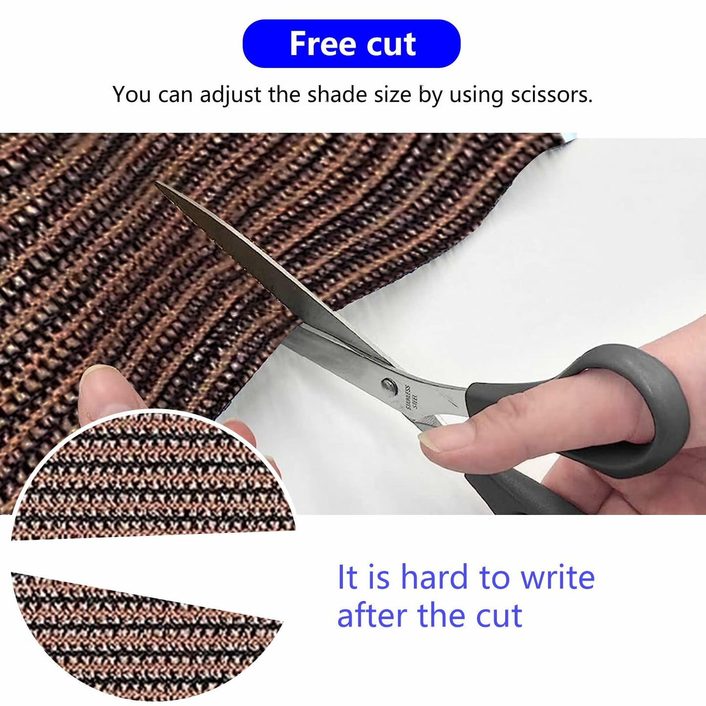 Demoul Privacy Fence Screen Balcony Deck Patio Shade Cover 3.28x16.4ft