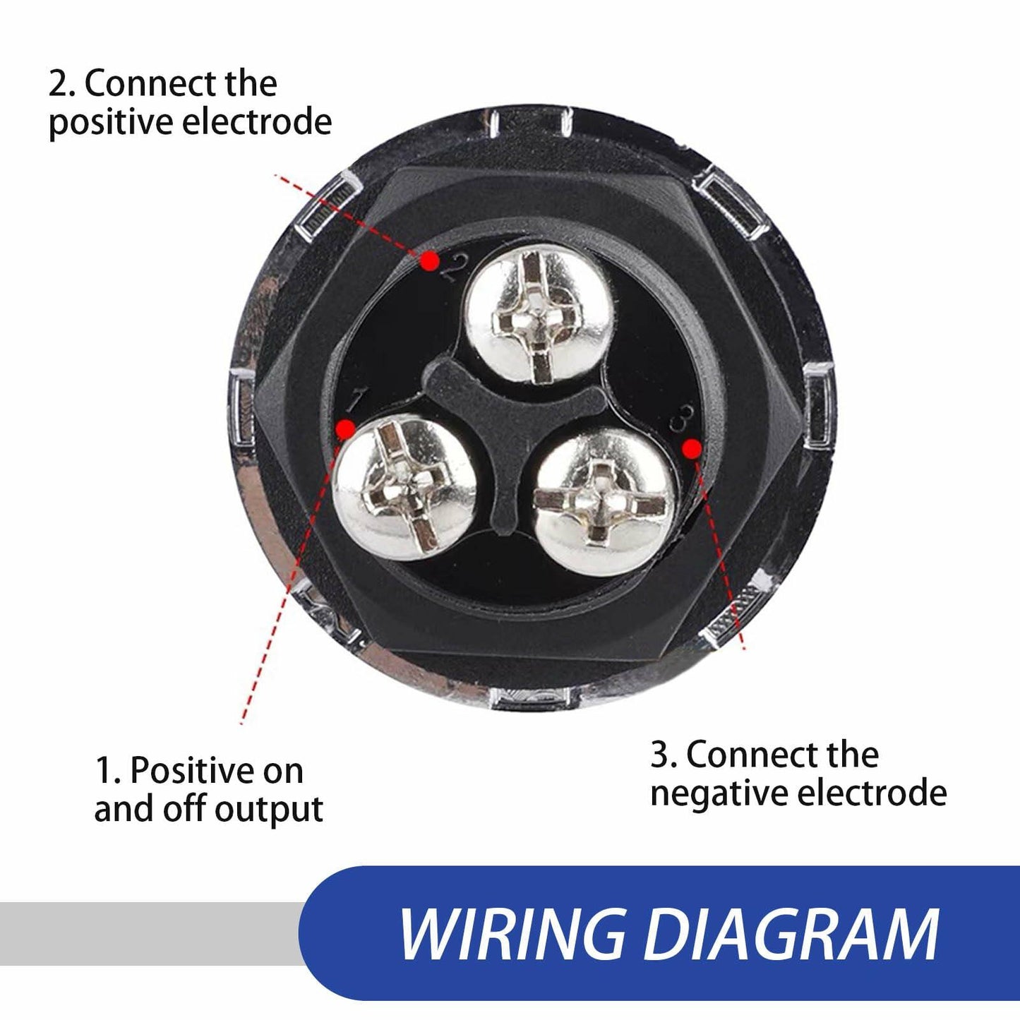 [Like_new] DYEKNEE 12V Keyless One-Touch Start Switch 3 Pin Blue Engine Ignition