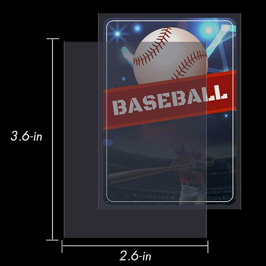 1000 Count Card Sleeves Top Loaders for Trading Cards Sports Football Game