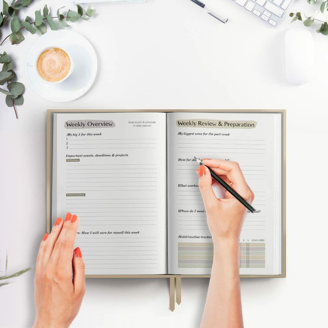 The ADHD Planner for Adults Undated Daily & Weekly Journal 90 Days Habit Tracker