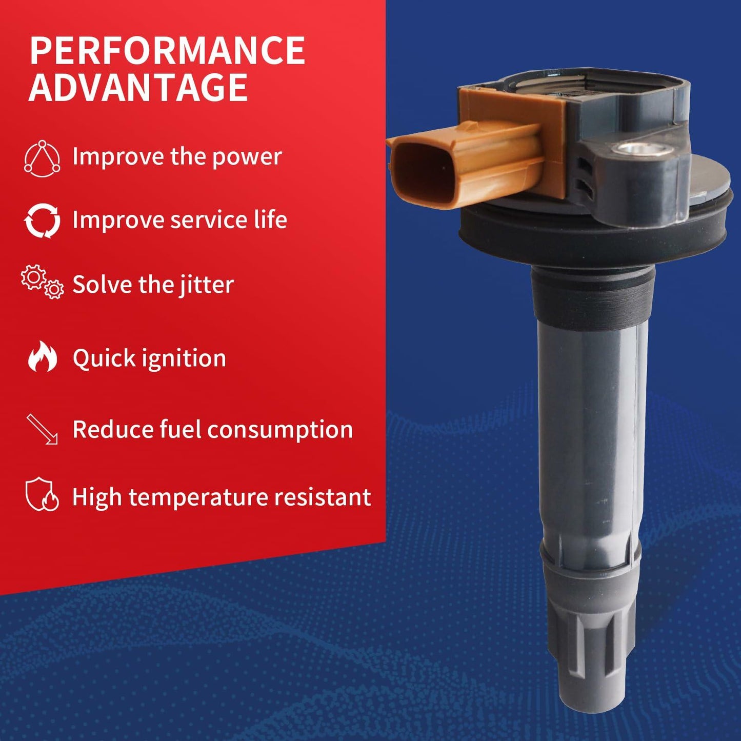 DrCax Ignition Coil UF646 DG549 Compatible Ford 3.5L V6 1 Pack