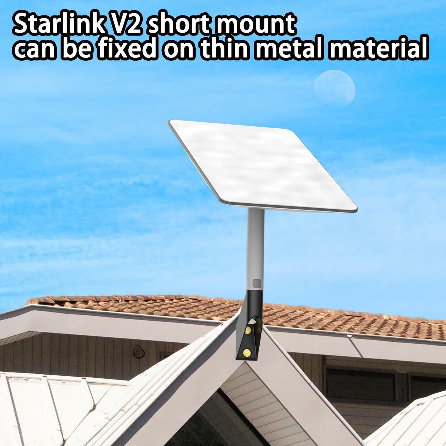 BUJ Starlink V2 Short Wall Mount for Starlink Gen 2 Satellite Kit