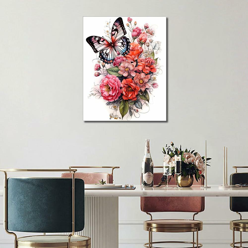 [Like New] TUMOVO Paint by Number Landscape Mountains DIY Kit 16x20 Inch Canvas