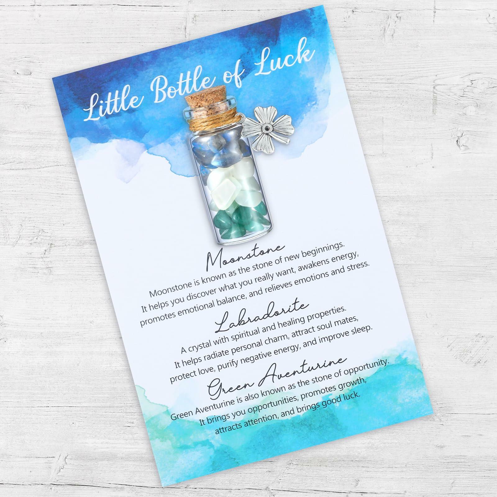 Reallnaive Good Luck Crystal Gemstone Bottle Souvenir Gift 0.13lb