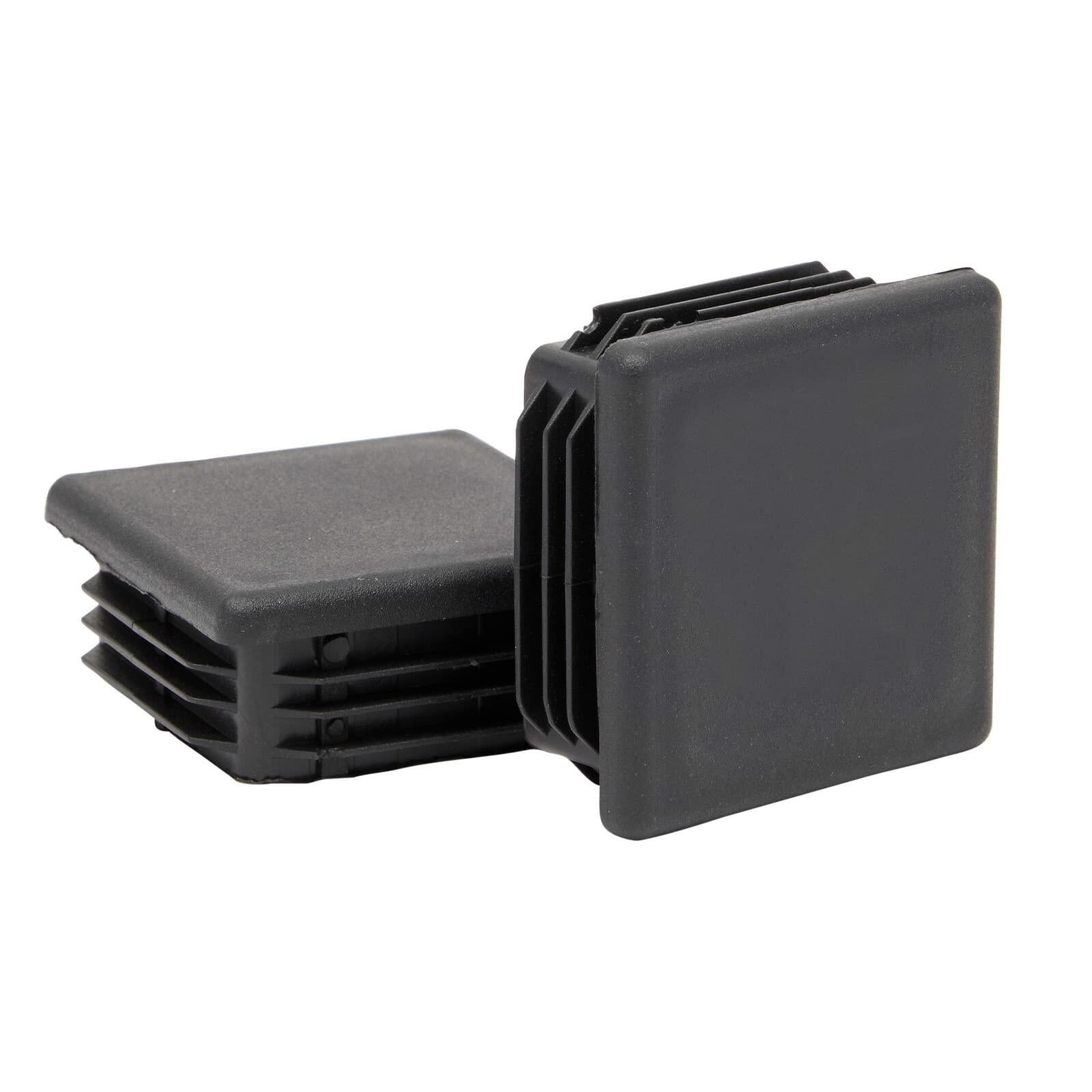 Stockroom Plus 2" Square Plastic Tubing End Caps 2x2 Inch 30 Pack