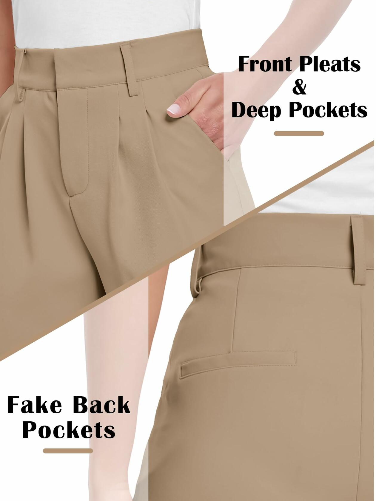 ELLEVEN Wide Leg High Waisted Palazzo Pants Brown Size XXL