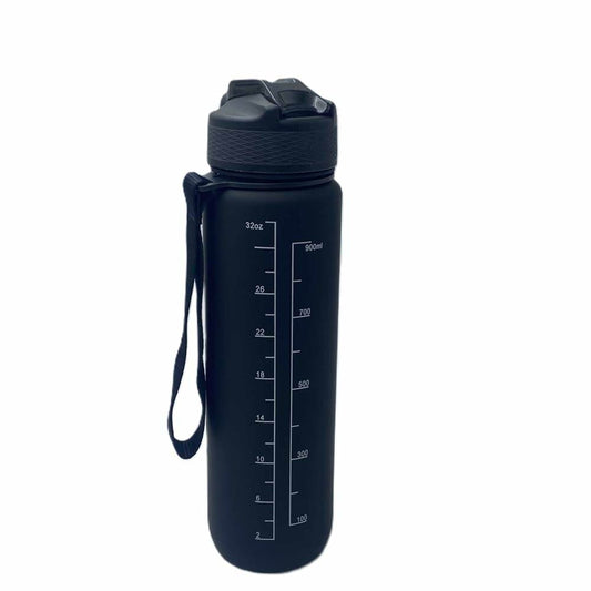 [Like_new] Healthaccessories Motivational Reusable Tritan Water Bottle 32oz Blue BPA Free