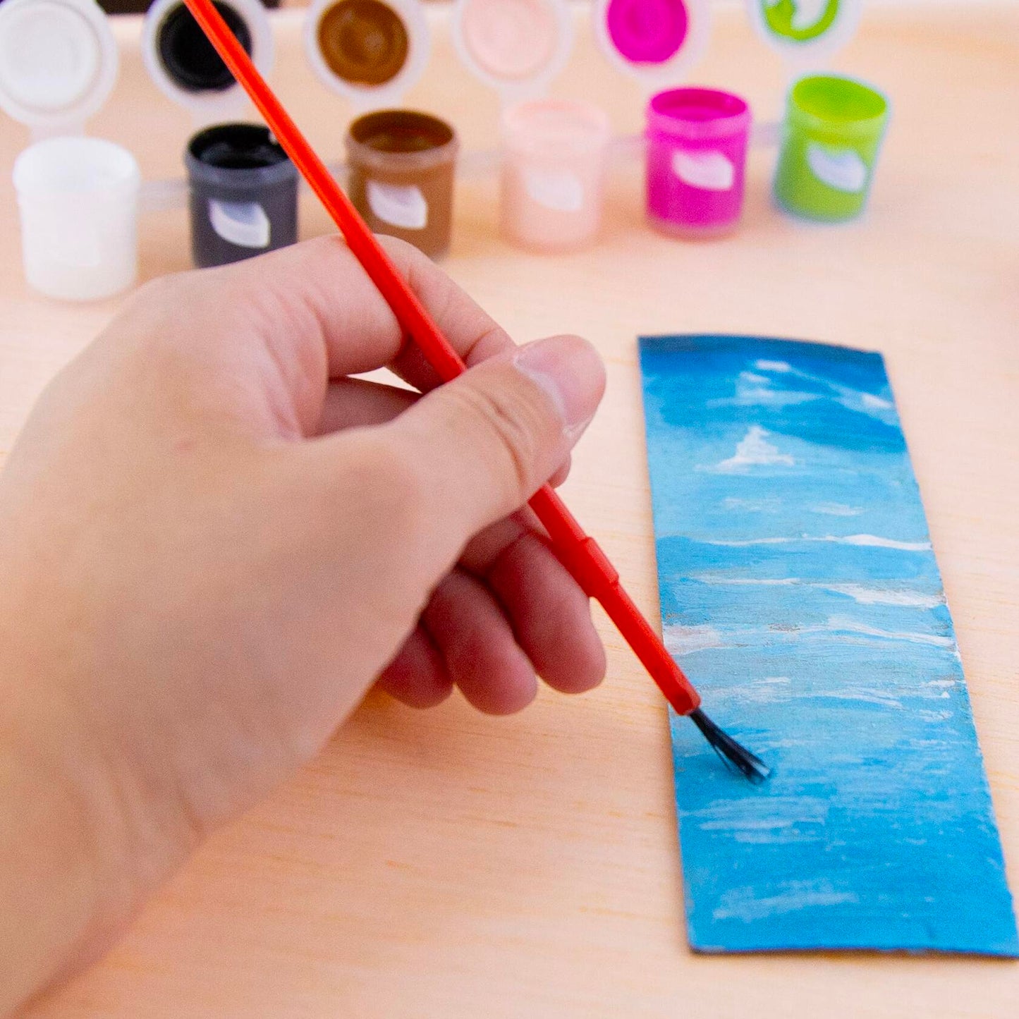 [Like_new] BAZIC Kid's Paint Set 12 Colors 60ml Non-Toxic Vibrant Colors 1-Pack