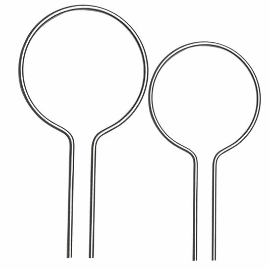 Evecad 250PCS 12Ga Preformed Fence Ties for 1-5/8 Post Silver