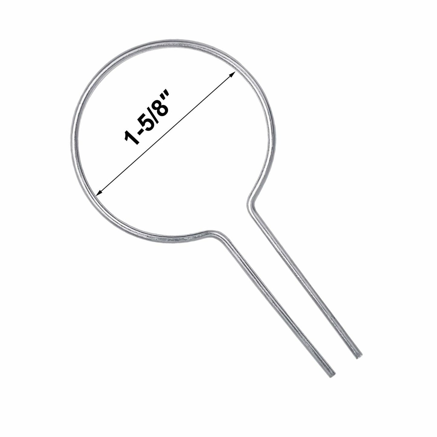 Evecad 250PCS 12Ga Preformed Fence Ties for 1-5/8 Post Silver