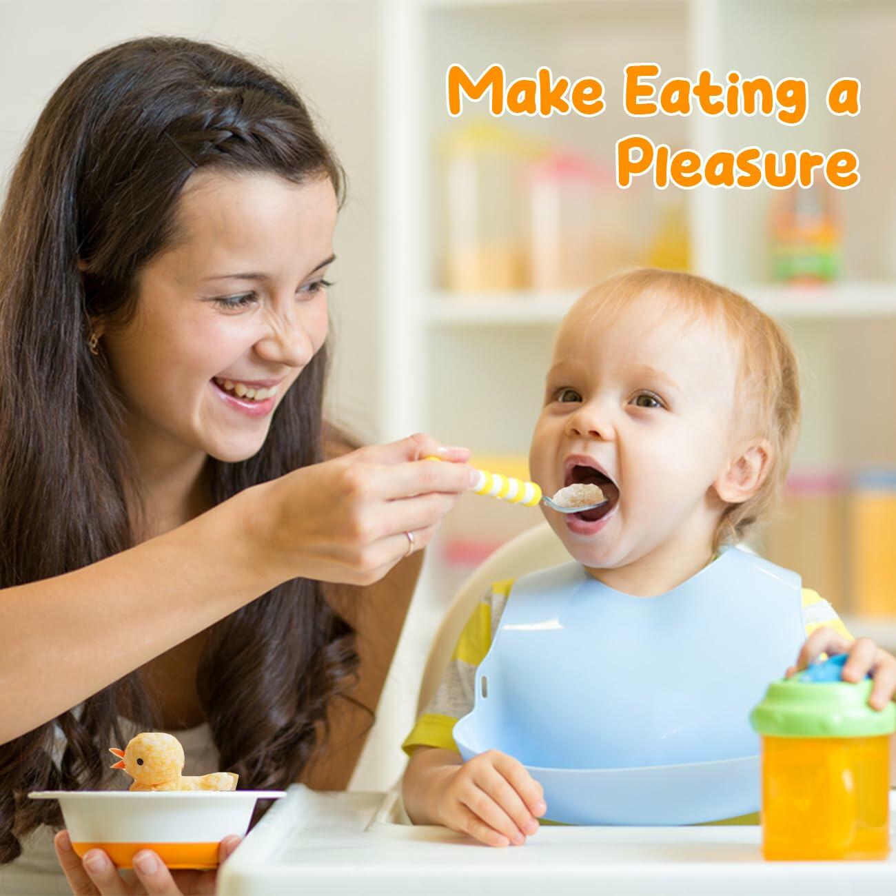 Onigiri Mold 2 Pcs Non-Stick Duck 3D Animal Rice Ball Maker with 100 Gloves