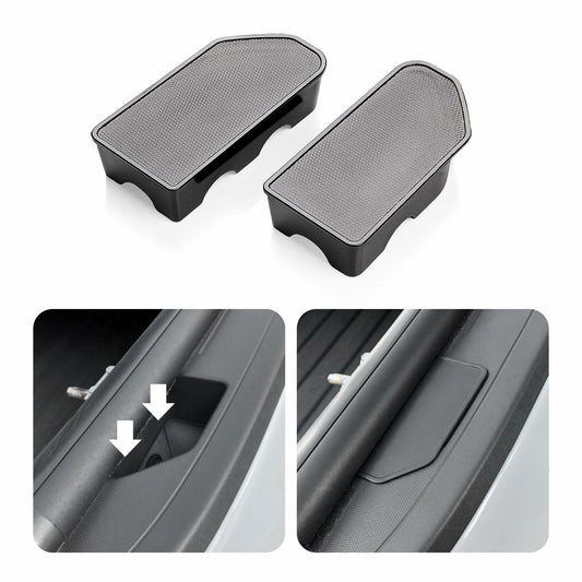 2pcs Stake Pocket Bed Rail Caps for 14-18 GMC Chevrolet Silverado 1500 Rear