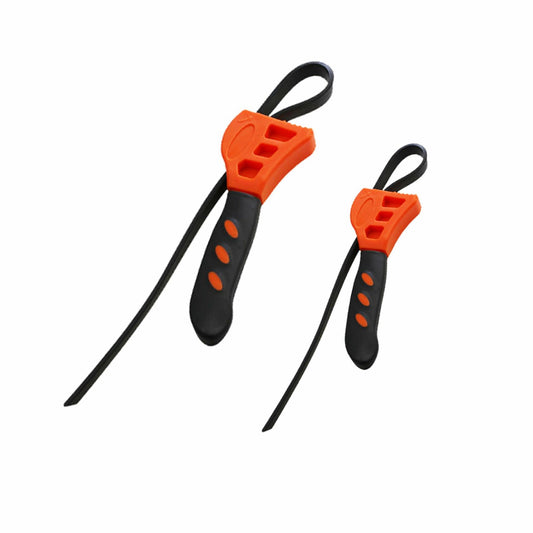 Jalnatee Strap Wrench Set Adjustable Rubber Oil Filter Wrench 4in 6in 2pcs