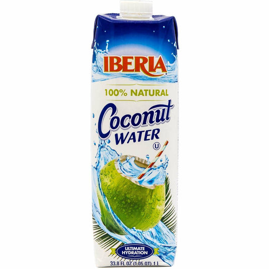 BestBy04/26 Iberia Coconut Water 33.8 fl oz Hydrating Electrolyte Drink