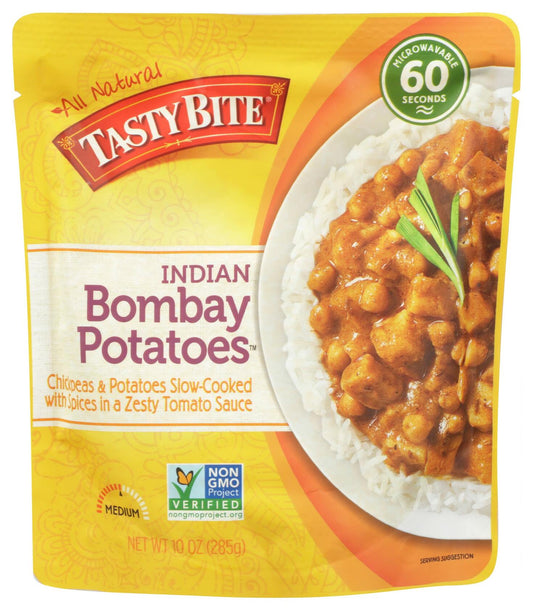 Tasty Bite Bombay Potatoes Heat & Eat Entree 10oz Pack of 6